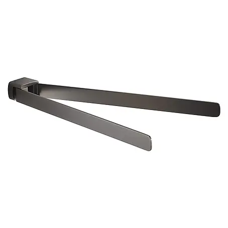 KV Schwenkbarer Handtuchhalter Gun Metal mit Schraubbefestigung | Palazzo