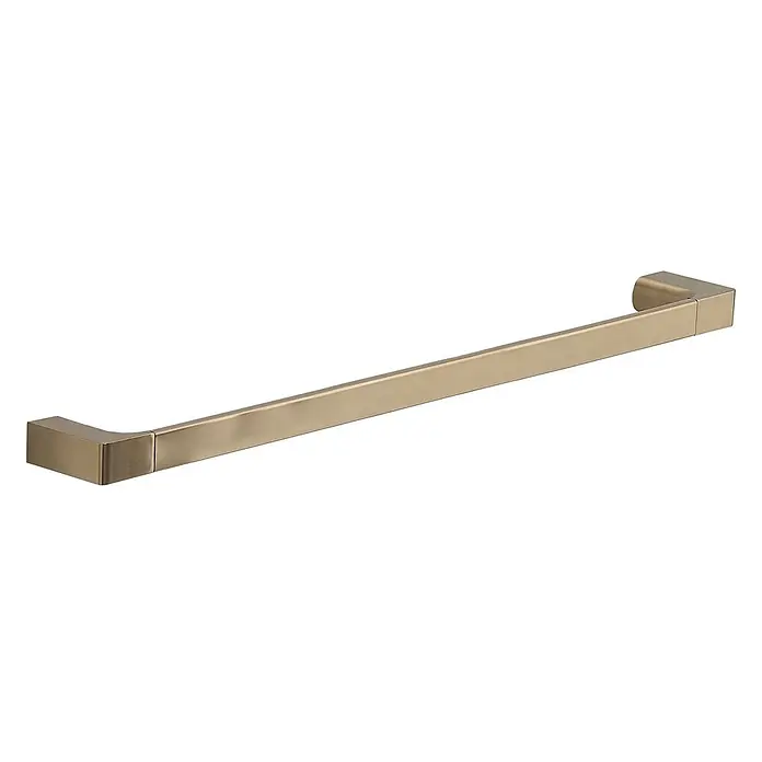 KV Handtuchhalter 60 cm mattgold zur Wandmontage | Palazzo -  - Gebürsteter goldfarbener rechteckiger Metallgriff.