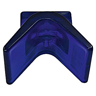 V-Block-Bugauflage (Schenkellänge: 75 mm, Befestigungsbreite: 75 mm, Polyvinyl, Blau)