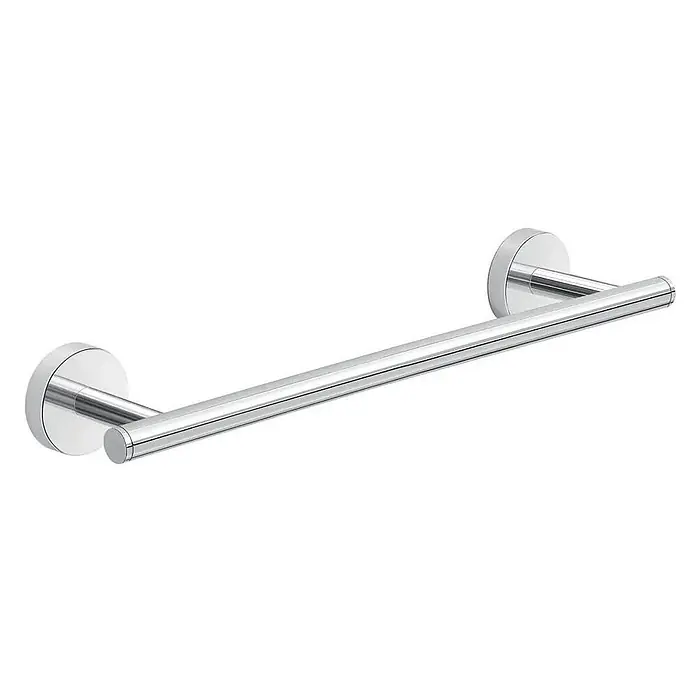 KV Handtuchstange für Wandmontage 35cm | Sparta -  - Handtuchstange aus poliertem Chrom mit elegantem, minimalistischem Design, ideal für moderne Bäder.
