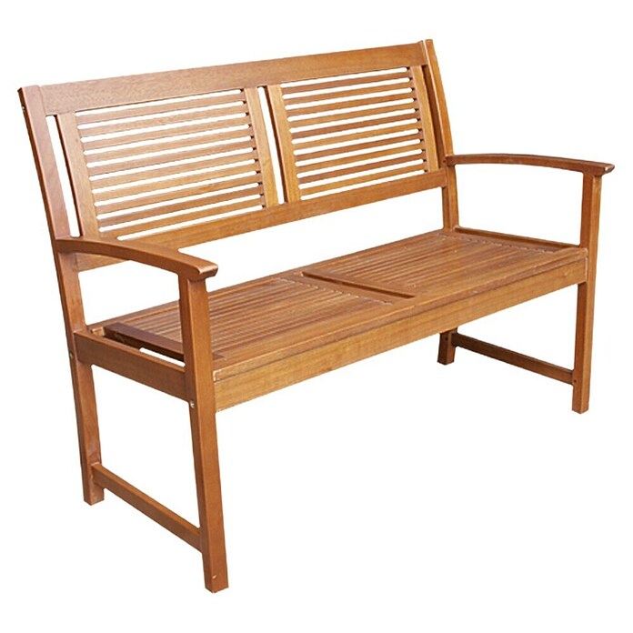Sunfun Diana Vrtna klupa (118 cm, Eukaliptus, Prirodno smeđe)