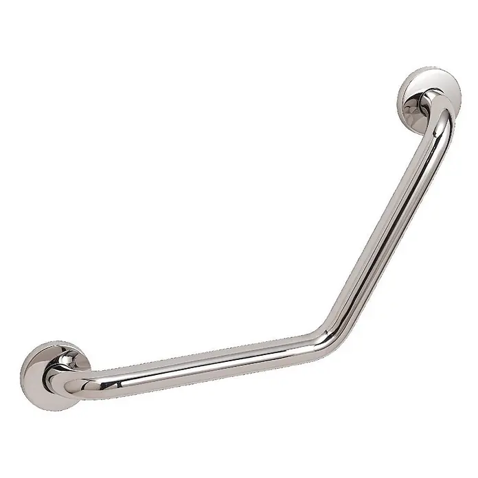 KV 120° Winkel-Haltegriff aus Edelstahl 45cm | Loto -  - Winkelhaltegriff aus poliertem Chrom für Sicherheit im Bad.