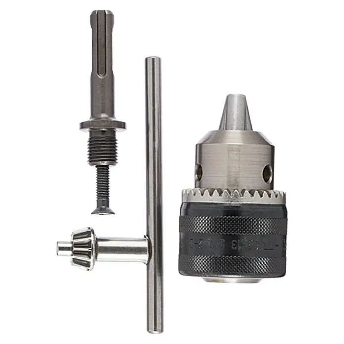 Craftomat Adaptador SDS-Plus - Alcance de sujeción: 1,5 mm - 13 mm - Un juego de portabrocas que incluye el portabrocas, el adaptador, la llave y el punzón, perfecto para aplicaciones de taladro y adaptaciones de herramientas.