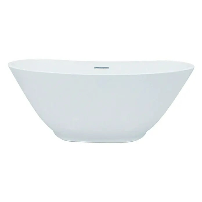 Camargue Freistehende Badewanne Phoenix - L x B: 168 x 86 cm, Sanitäracryl, Weiß - Freistehende Badewanne in Weiß. Elegantes Design für entspannende Momente.