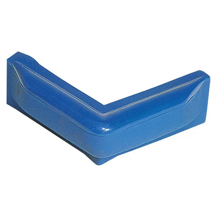 Talamex Stegfender - 7 x 25 x 10 cm, Eckig, Blau, Kunststoff - Blauer Eckenschutz, ideal um Ecken vor Beschädigungen zu schützen und Verletzungen zu vermeiden. Robuster und langlebiger Kantenschutz.