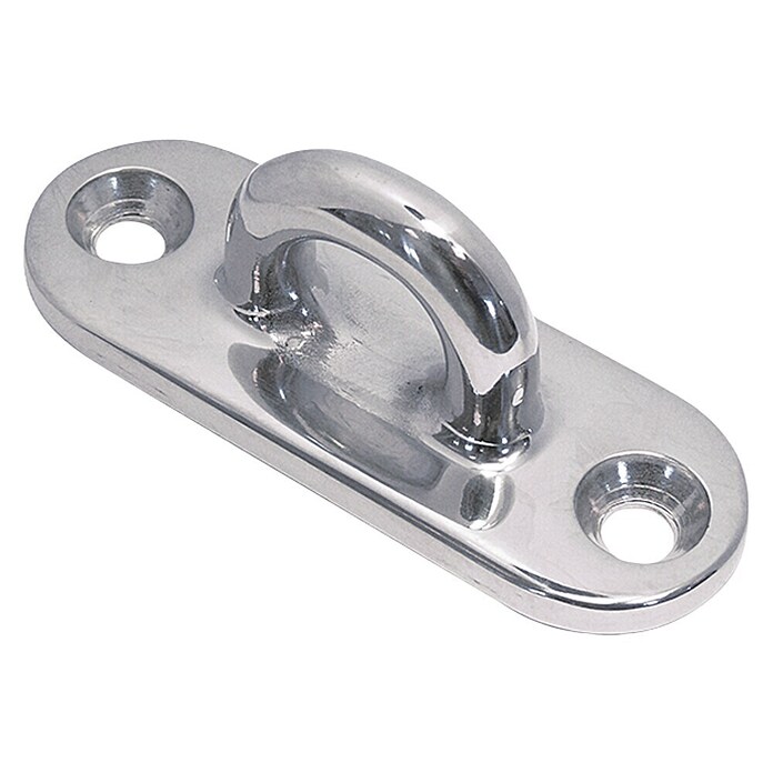 Marinetech Placa de cubierta (100 x 36 mm, Acero inoxidable, A4)