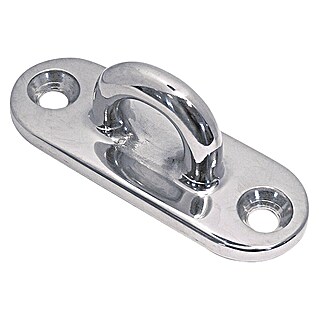 Marinetech Placa de cubierta (100 x 36 mm, Acero inoxidable, A4)