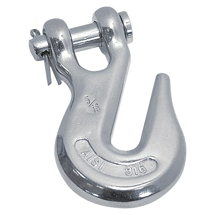 Kettinghaak (Kettingdiameter: 8 mm, Zelfklemmend, Roestvrij staal, A4)