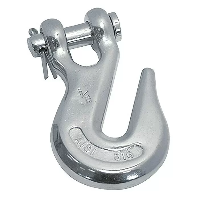 Kettenhaken - Durchmesser Kette: 8 mm, Selbstklemmend, Edelstahl, A4