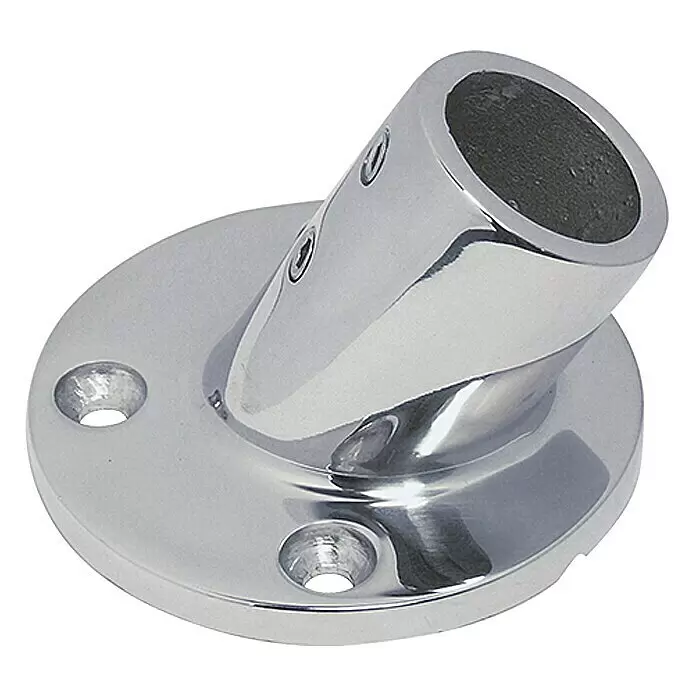 Relingfuß - Neigungswinkel: 60 °, Durchmesser: 22 mm, Edelstahl, A4