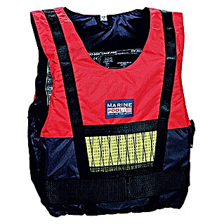 Marinepool Chaleco para regatas Lake Pro (70 kg - 90 kg, 50 N, Azul marino/Rojo)