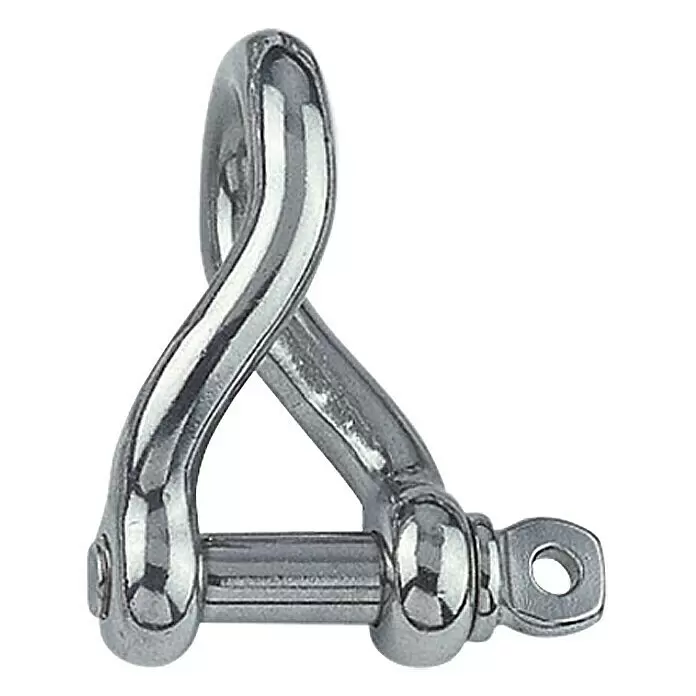 Rundschäkel - Durchmesser Bolzen: 8 mm, Rund gedreht, Edelstahl, A4