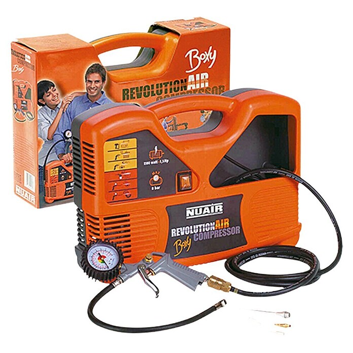 Compressor Revolution Air Boxy (Vulprestaties: 120 l/min, 8 bar)