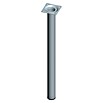 Element System Pata para muebles (Ø x L: 30 x 500 mm, Capacidad de carga: 50 kg, Color: Acero inoxidable)