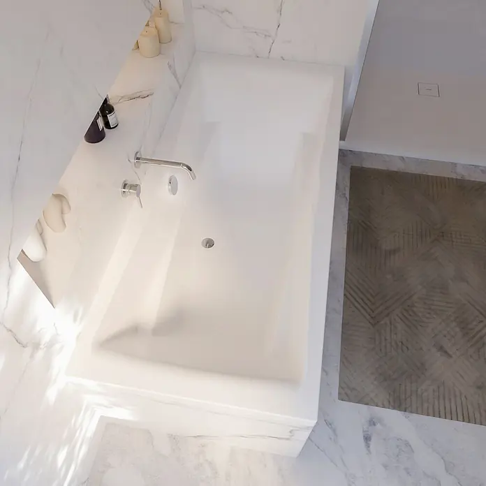 Idro Badewanne Komplettset 180 x 80 mit Fußgestell - 