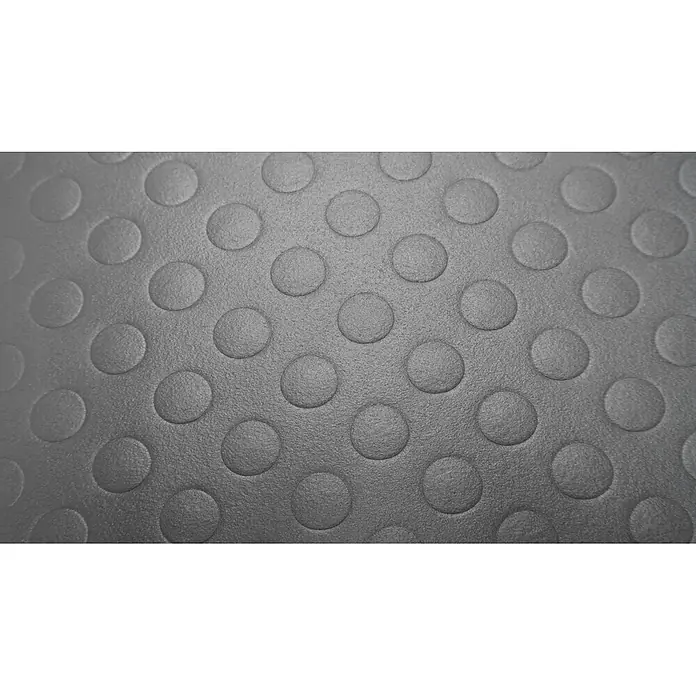 PROREGAL Anti-Ermüdungsmatte COMFORT PLUS mit Noppenprofil Grau -  - Graue Antirutschmatte mit erhabenem Kreisdesign für besseren Halt.