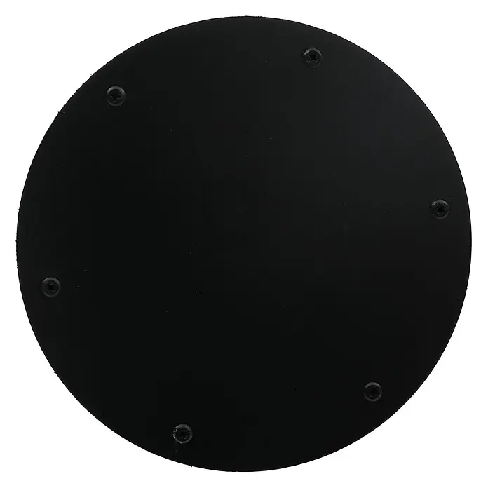 Mendler Deko-Weihnachtsbaum HWC-O91 Metall 115cm - schwarz -  - Matte schwarze runde Basis mit sechs versenkten Kreuzschlitzschrauben.