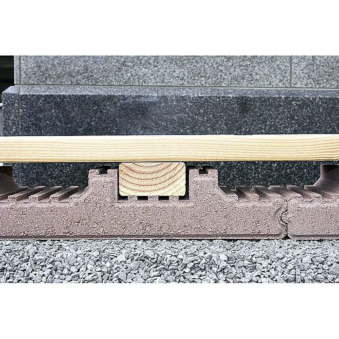 Christoph Streifen-Fundament - 50 x 15 x 7,2 cm, Beton - Detailaufnahme