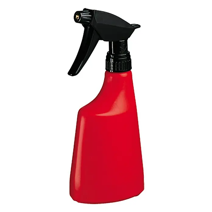 Geli Standard Handsprüher - Rot, 0,5 l - Rote Sprühflasche mit schwarzem Sprühkopf, ideal für Gartenarbeit und Haushalt.
