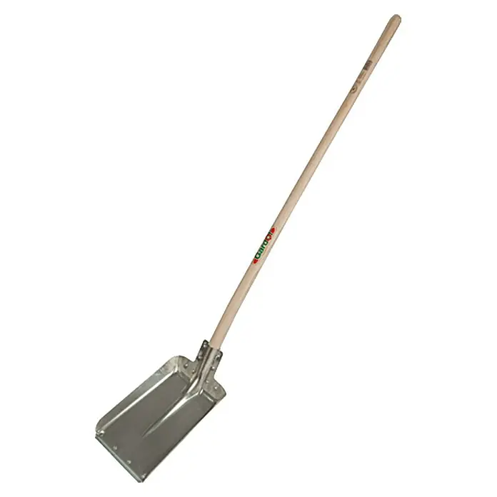 Gardol Alu-Randschaufel - Arbeitsbreite: 36 cm, Langstiel - Eine lange Spatenschaufel mit Holzgriff und Metalleinfassung. Ideal für Gartenarbeiten und zum Umgraben von Erde.