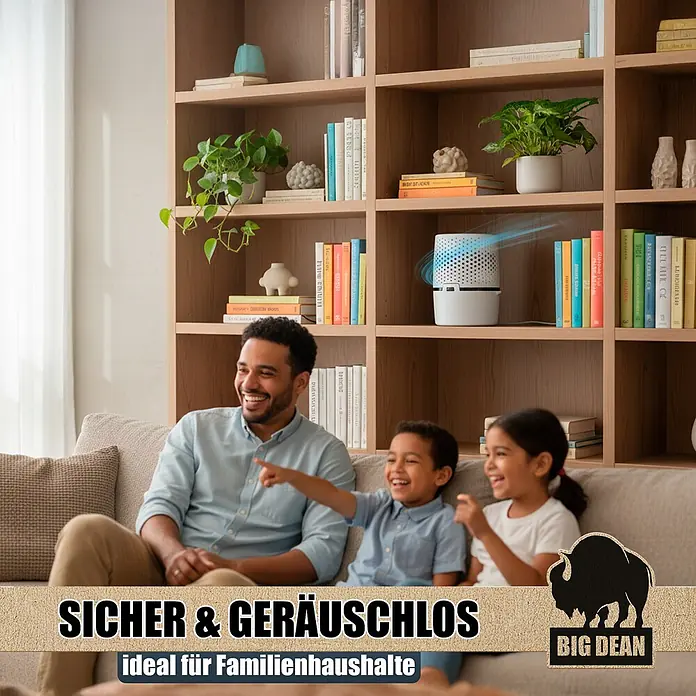 BigDean Luftentfeuchter-Nachfüllpack 2 Stk., 680 g -  - Weißer, perforierter Luftreiniger reinigt leise die Luft für eine Familie im Wohnzimmer, ideal für Haushalte.