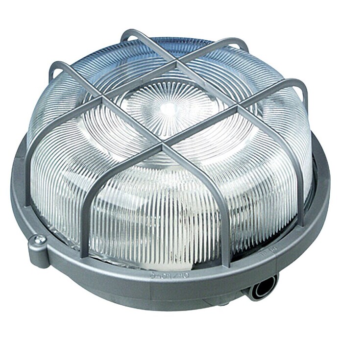 Ritter Leuchten Iso-Rundleuchte (Silber, 7 W, E27, IP44, Energieeffizienzklasse: A+)