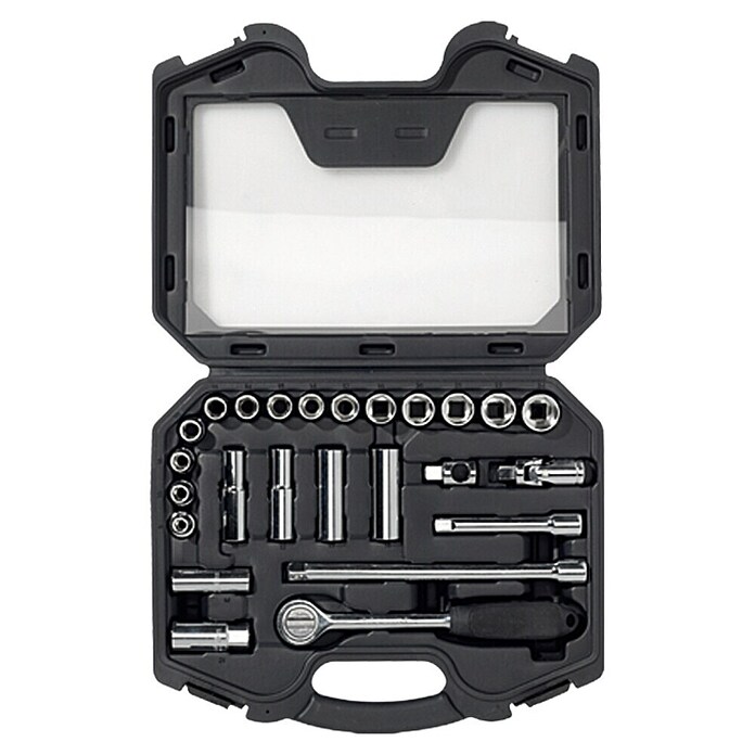 Alpha Tools Doppenset met ratel en inbussleutels WBL (25-delig)