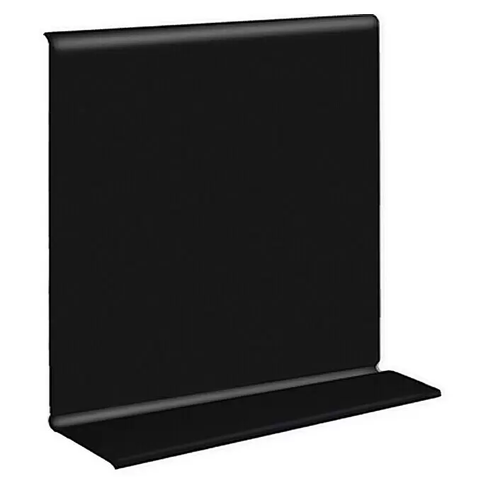 LOGOCLIC Weichsockelleiste - 10 m x 15 mm x 50 mm, Kleben, Schwarz - Detailaufnahme