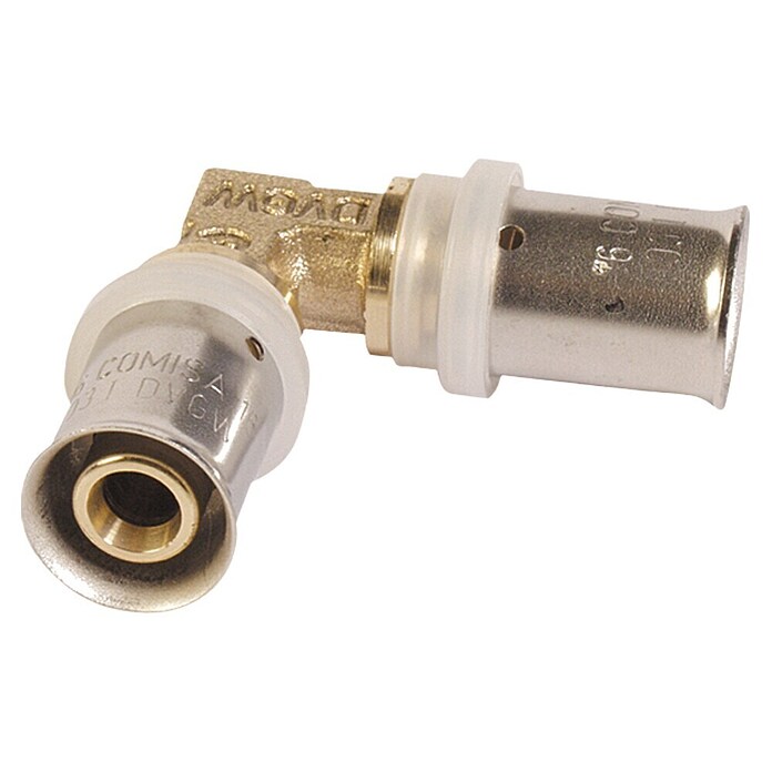 Comisa Press prehodno koleno  (Premer: 16 mm, 90 °) | Pritisni fitingi | Cevni sistemi in fitingi | Sanitarna inštalacija | Kopalnica in sanitarije | Izdelki | BAUHAUS