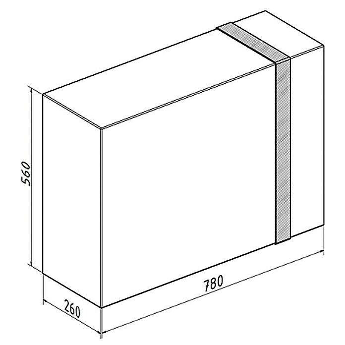 Propeller-Schutzhülle560 x 660 x 260 mm, Geeignet für: Außenbordmotoren Front View