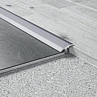 LOGOCLIC Übergangsprofil 201 (Edelstahl matt, 2,7 m x 30 mm, Montageart: Schrauben)