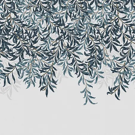 William Morris At Home Fototapete Willow Bough (Blau) 250x400cm