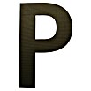 Folienzeichen (Buchstabe P, 10 cm, PVC, Schwarz)
