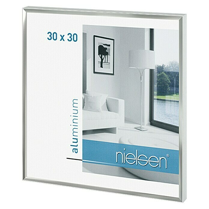 Nielsen Bilderrahmen Pixel (Silber, 30 x 30 cm, Aluminium)