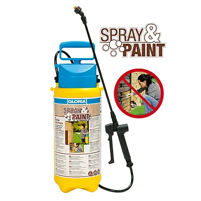 Gloria Drucksprühgerät Spray&Paint - Betriebsdruck: 3 bar, Kunststoff - Gloria Spray & Paint Drucksprüher: Ideal zum gleichmäßigen Auftragen von Farben und Lacken im Garten und rund ums Haus.