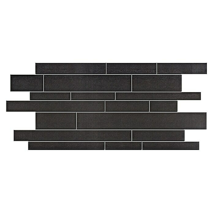 Ambiente by Palazzo Mosaikfliese Brick30 x 60 cm, Schwarz, Matt Unknown