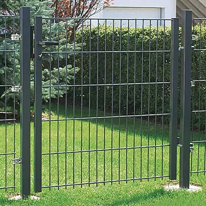 Hadra Zauntor Small1,03 x 1 m, Anthrazit, Metall