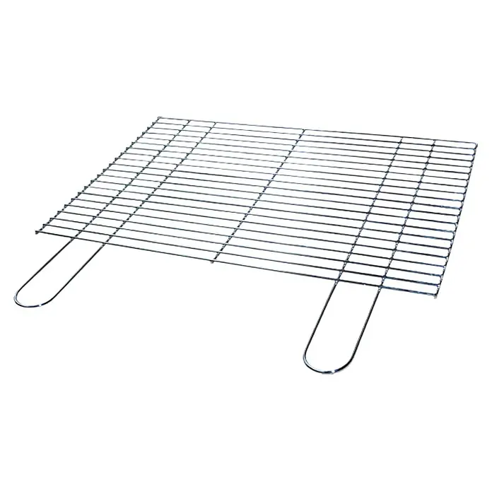 Kingstone Grillrost - L x B: 60 x 40 cm - Grillrost aus Metall mit zwei Griffen. Ideal zum Grillen von Fleisch, Gemüse und vielem mehr.