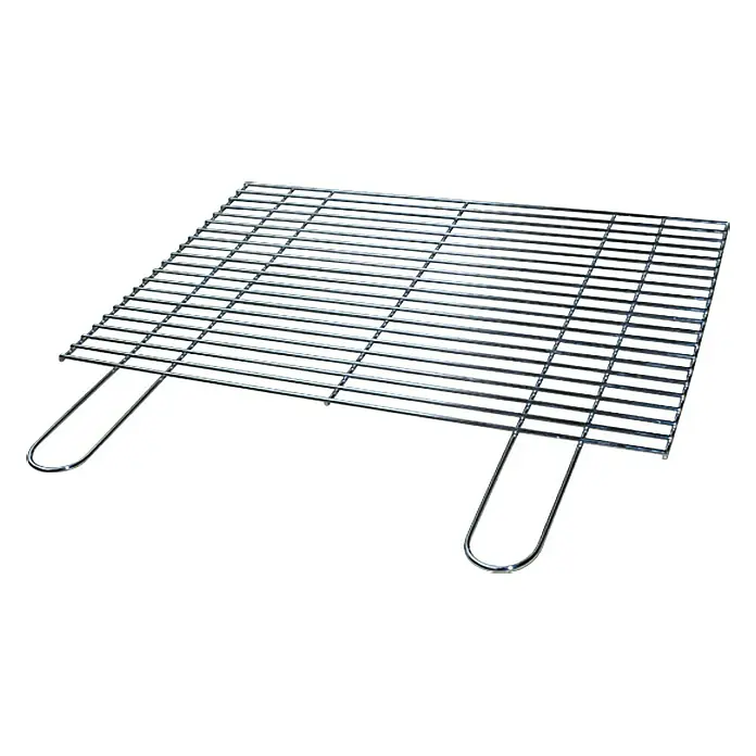 Kingstone Grillrost - L x B: 60 x 40 cm - Grillrost aus Metall mit zwei Griffen. Ideal zum Grillen von Fleisch, Gemüse und vielem mehr.