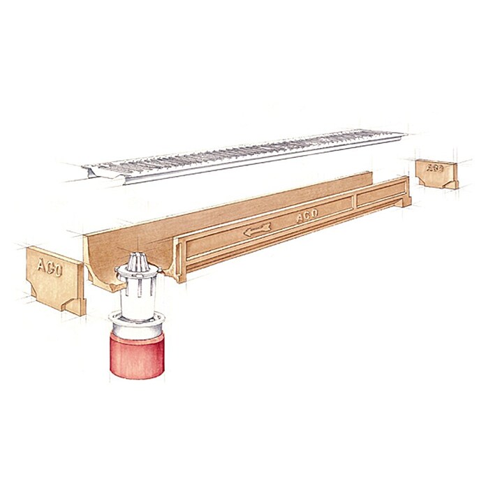 ACO Self Žleb za odvodnjavanje Standardline  (100 x 11,8 x 9,7 cm) | 5627 - Abläufe/Rinnen/Zubehör | FADJ - Entwässerung | FAD - Baustoffe | FA - Baustoffe | F - Baustoffe | BAUHAUS