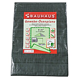 BAUHAUS Lona textil con ojales (3 x 2 m, 140 g/m², Plástico)