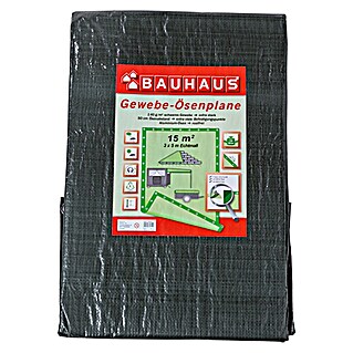 BAUHAUS Afdekzeil met ogen (5 x 3 m, 140 g/m², Kunststof)