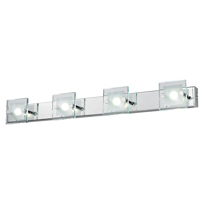 Tween Light Regleta LED Punta 4 FLG Rectangular (4 luces, Potencia máx.: 12 W, Cromo)