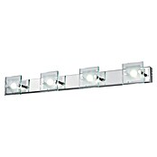Tween Light Regleta LED Punta 4 FLG Rectangular (4 luces, Potencia máx.: 12 W, Cromo)