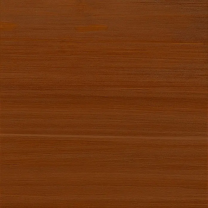 Osmo Bangkirai-Öl 016 - Dunkel, Transparent, 750 ml, Seidenmatt - Nahaufnahme einer braunen Holzstruktur mit feinen Maserungen, die eine warme und natürliche Optik vermittelt. Ideal für Hintergründe und Texturen.