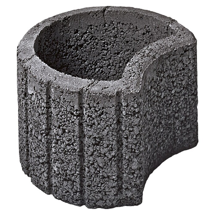 EHL Plantenbaksteen Bloembak (Antraciet, 50 x 40 x 30 cm, Beton)