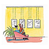Riel de galería (1,5 m, Incluye accesorios de montaje)