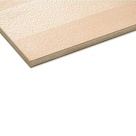 Sperrholzplatte Fixmaß (Buche, 1.200 x 600 x 6 mm)