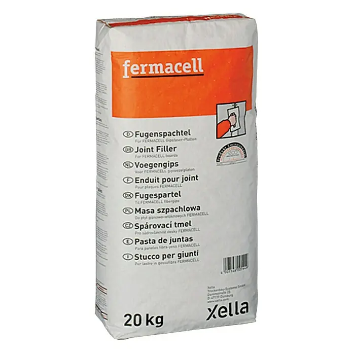 Fermacell Fugenspachtel - 20 kg - Sack Fermacell Fugenfüller, ideal zum Verfugen von Gipskartonplatten, 20 kg Sack für professionelle Ergebnisse.