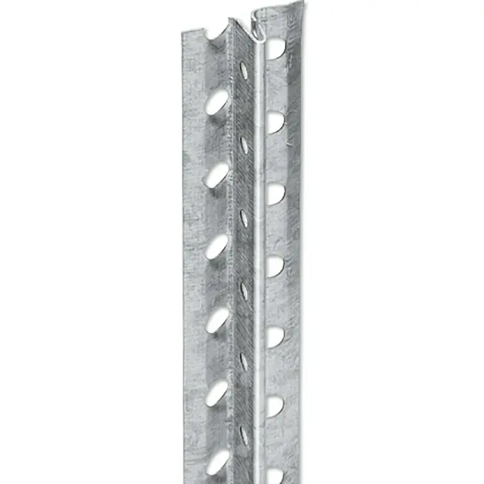 Catnic Schnellputzprofil - Länge: 250 cm, Passend für: 10 mm Putzstärke, Edelstahl - Metallregalständer mit Löchern. Der Ständer ist verzinkt und hat eine L-Form für die einfache Montage von Regalböden.